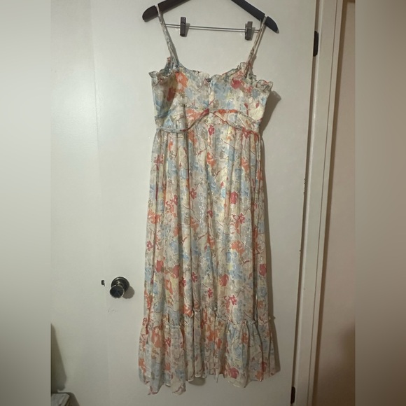 NWT LIKELY RAFFY FLORAL DRESS Ivory / Grey Mult Womens Size 10 - Picture 8 of 11